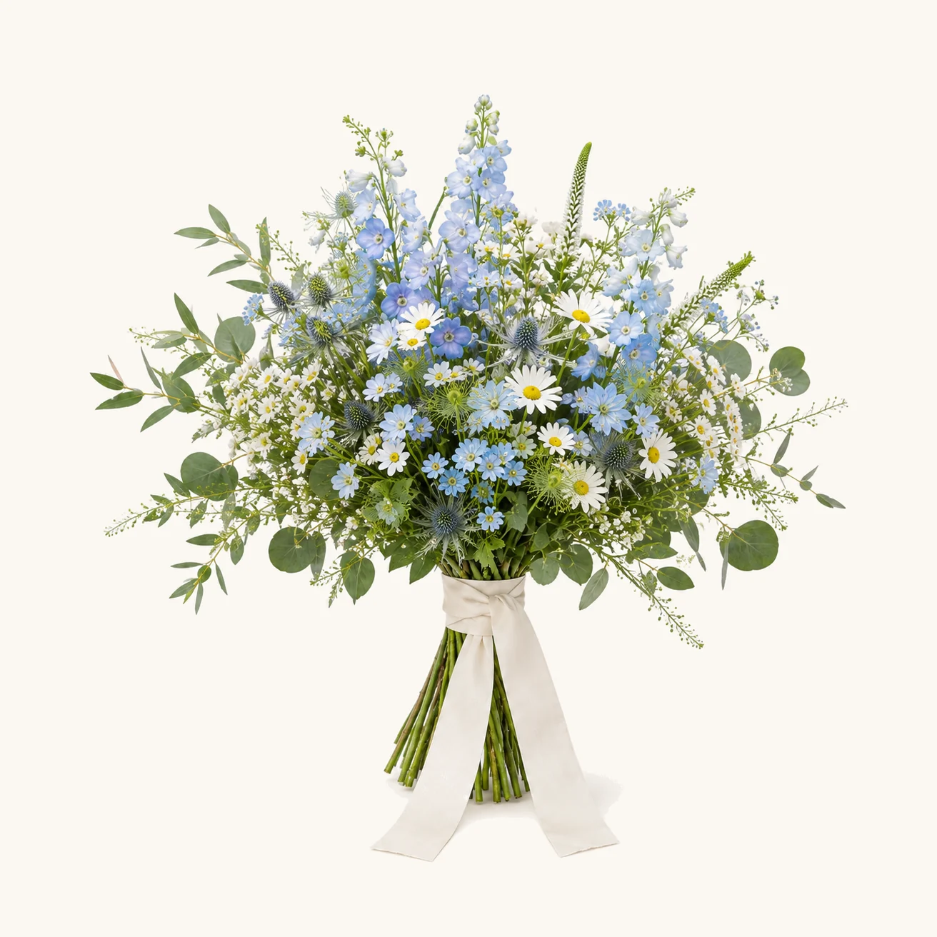 The Hackney Blue bridal bouquet