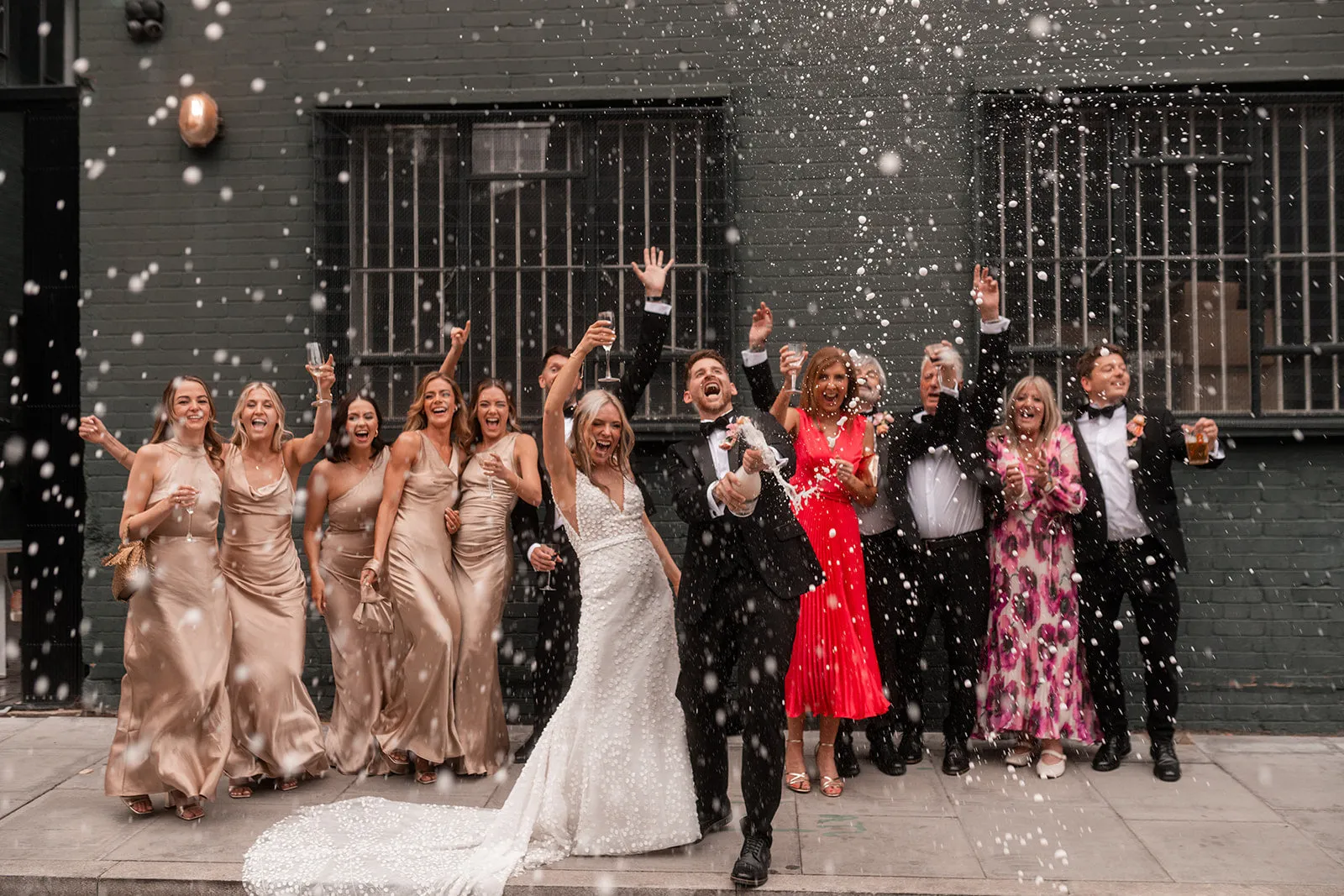 Sian & Josh on their wedding day at The Hackney